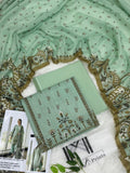 Momina Prints Premium Digital Lawn – 3 Piece Unstitched Suit | Mint Garden Elegance