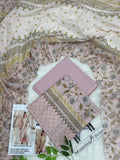 Momina Prints Premium Digital Lawn – 3 Piece Unstitched Suit | Blush Floral Grace